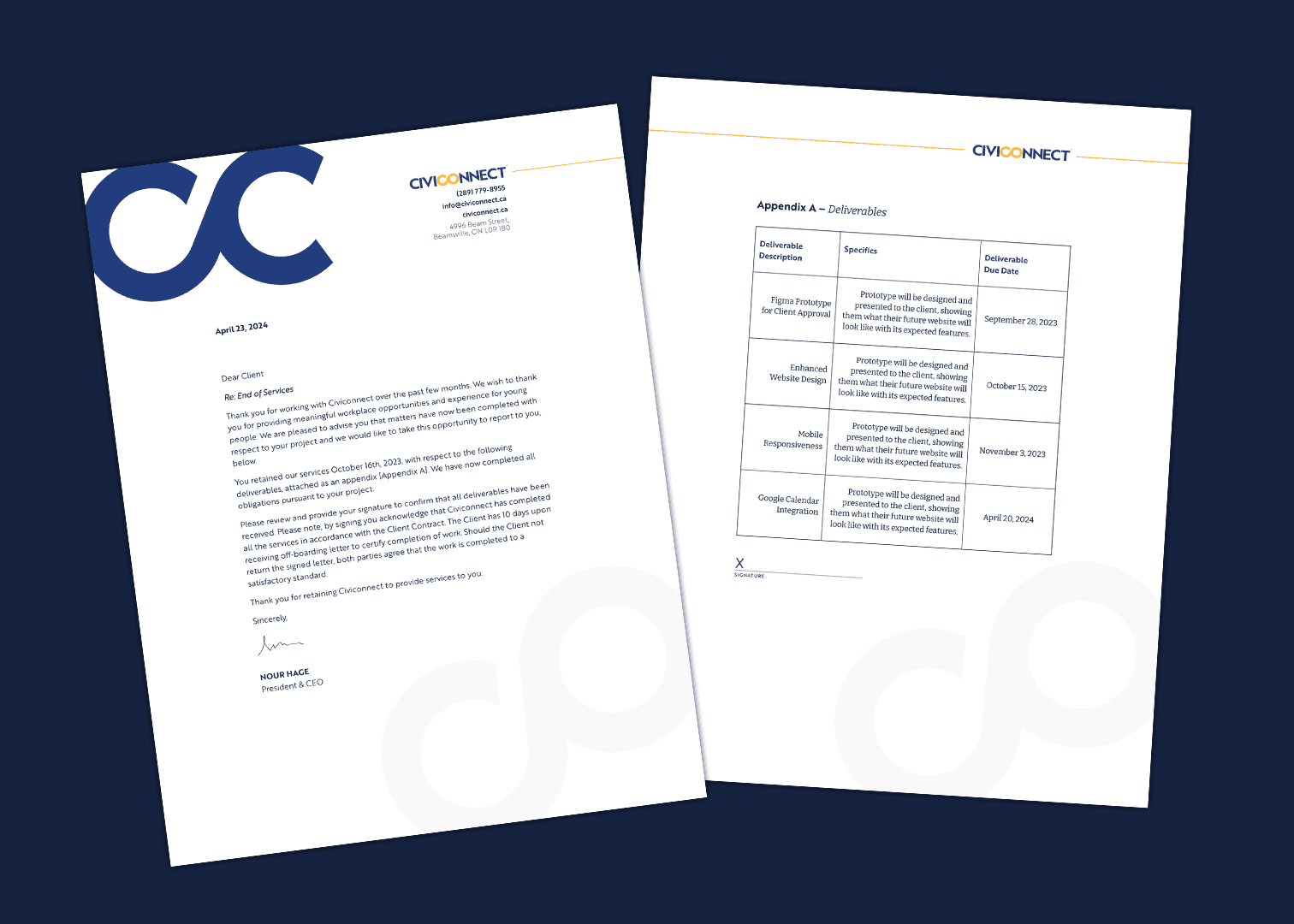 civiconnect letterhead