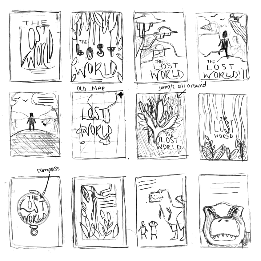 book cover sketches