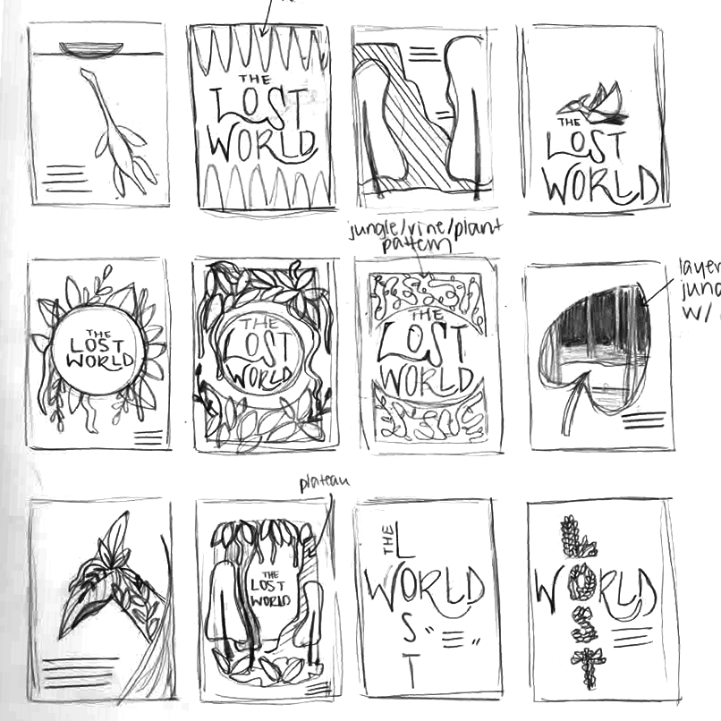 book cover sketches